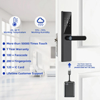 Алюминиевый сплав Smart Home TTlock Keyless Digital Door Lock Биометрический отпечаток пальцев Дверный замок