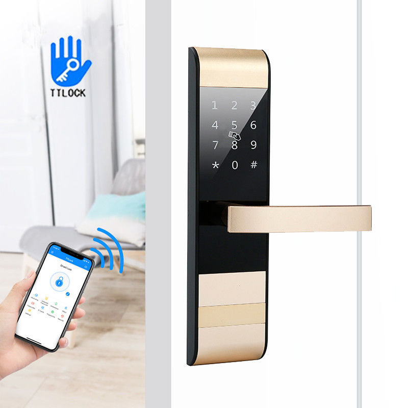 4 в 1 Пароль TTlock App Card Smart Keypad Дверный замок для апартаментов Отель Офис