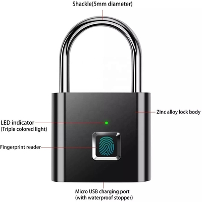 Mini Smart Padlock One Touch Open Smart Security Keyless Padlock для багажных сумок